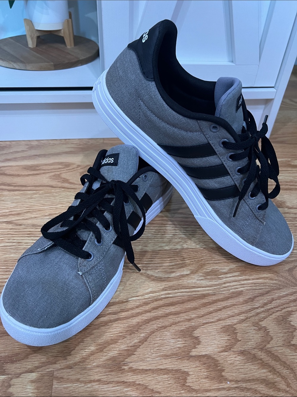 Adidas Daily 2.0 Gray and Black Sneakers